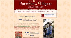 Desktop Screenshot of barefoothikers.org